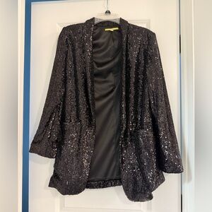 Black Sequin Gianni Bini blazer